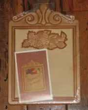 DIY Unfinished Wood Wall Plaque Harvest Fruits RTF Unpainted Edged Craft Sign