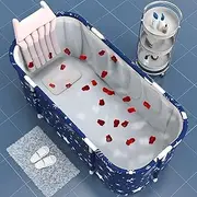 Portable Foldable Bathtub, Portable Bathtub for Adults, Separate Family Bathroom SPA Tub for Hot bath ice bath,Efficient maintenance of temperature (Star)
