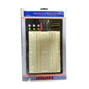 Breadboard With 1680 Tie Points Mounted Metal Plate Rubber Feet Patented Design