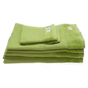100% Cotton Onkaparinga Mossman Quick Dry 6 Piece Towel Pack Tarragon
