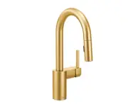 Moen 5965BG Kitchen Sink Pull Down Single-Hole Bar Faucet BRUSHED GOLD New