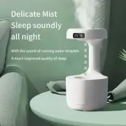 Creative Water Drop Backflow Anti gravity Humidifier Bedroom Office Desktop LED