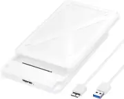 iDsonix 2.5 Inch External Hard Drive Enclosure SSD HDD USB 3.0 SATA III (White)