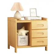 Bamboo Bedside Table Nightstand Storage Bedroom Sofa Side Stand