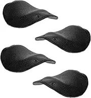 OSALADI 4pcs Heat Resistant Leather Toe Guards Impact Resistant Foot Protection for Industrial Work Boots Fit for Welding and Heavy Duty Use