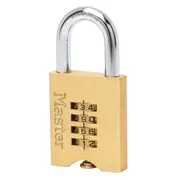 Master Lock 50mm Brass Resettable Combination Padlock