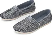 [TOMS] Womens Alpargata Espadrille Sandals, Size:, Cblu Animal Print Glitter, 9.5