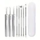 8-Piece Blackhead Remover Kit – Stainless Steel Blemish & Acne Extraction Tools