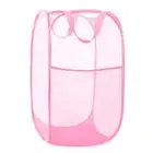Durable Collapsible Laundry Baskets - Reinforced Mesh Pop Up Laundry Hamper