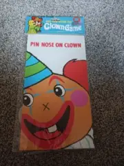 Birthday Party Game Pin The Nose On The Clown for 8 Guests Circus Carnival Theme