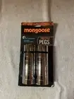 Mongoose BMX Bike Pegs Set Of 2 Model MG505T Chrome Silver FreeStyle Bicycle