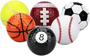 BESPORTBLE 5pcs Golf Practice Driving Range Balls Mens Outdoor Decorative Balls Personalized Basketball Mini Sports Balls Train Aids Rubber Child Perforation Outdoor Ball