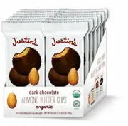 Justin's Dark Chocolate Peanut Butter Cups (Pack of 12)