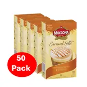 Moccona Coffee Sachets Caramel Latte 50 Pack