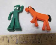 1990s Pokey and Gumby toys, vending machine toys, great vintage collectibles NOS