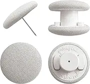 Duvet Clips - Classic Linen - 20 Colors Available - Double Sided Pin Fasteners - Prevents Comforter from Shifting in Cover (Set of 8, Light Grey)