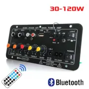 Digital Bluetooth Stereo Amplifier Board Subwoofer Dual Microphone For Speaker