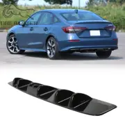 Glossy Black Car Rear Diffuser Fins Bumper Lip Splitter Spoiler For Honda Civic (for: Honda Civic)