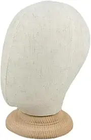 cork and canvas Block Head Head Manikin w/Stand Wigs Making Display Head Holder Model Rack