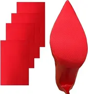 [ZBLGO] Shoe Sole Protectors Shoe Bottom Grip Pads Non-Slip Shoe Sole Pads Shoe Bottom Protector Shoes Cushion for High-Heels Leather Shoes on-Slip Shoes Cover Bottoms for Women (Red 4pcs)
