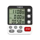 3 Channels Magnetic Digital Kitchen Timer LCD Clock Countdown Cooking Timer