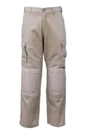 Eez Neez - Mens Work Pants Built In Knee Pads Black Khaki Navy White (EN3000)