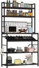 Wine Rack Microwave Oven Stand Kitchen Utility Display Storage Shelf Organizer