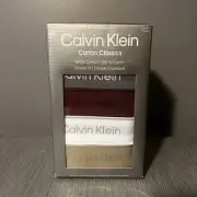 Calvin Klein Men’s Large Cotton Classics Boxer Briefs Multicolor 5 Pack