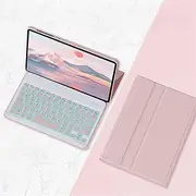 Jarttarn Backlit Keyboard Case Compatible with Vivo IQOO Pad 5 Pro 13 Inch 2025, with Detachable Wireless Bluetooth Keyboard and Protective Case Cover for IQOO Pad 5 Pro (Pink)