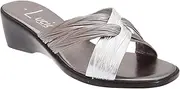 [Lucia] Boulevard Womens/Ladies X Over Mule Sandals