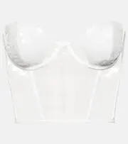 [Nensi Dojaka] Nensi Dojaka Bridal sequined bustier AU 14 white