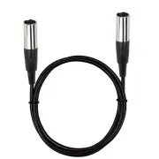 3-Pin Mini XLR Male to 3-Pin Mini XLR Male Lavalier Microphone Cable Mic Cord