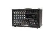 SoundArt 6 Channel 400 Watt Dual Wireless Powered Mixer PA System with MP3 Player