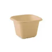 630ml Biodegradable Takeaway Box - 130x130x90mm - Natural 600 pcs