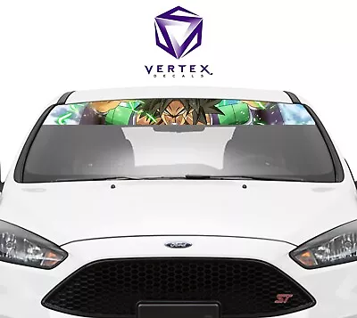 Broly DBZ Super Anime Sunstrip Windshield Wrap Banner Decal Premium 3M Vinyl
