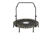 Genki Trampoline Bounce Rebounder Gym Equipment Home Fitness Exercise Cardio Workout Jumping Adjustable Handrail 48 Inch