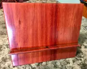 IPAD PRO OR FITS ANY TABLET DESK STAND SOLID BLOODWOOD ONE OF A KIND