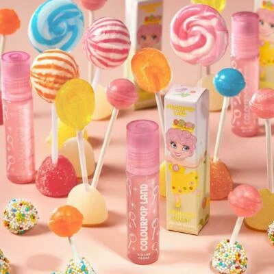 ColourPop Candy Land Princess Lolly Roller Gloss Clear Juicy Cherry Limited Ed