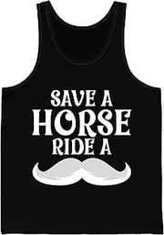 [Sumairah] Save A Horse Ride A Mustache - Free Moustache Rides Tank Top