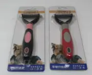 2X Pet Grooming Tool 2 Sided Undercoat Rake Safe Dematting Comb Brush Cats&Dogs