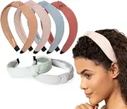 Radhu & Kabby Headband for Women | Plain Turban Hair bands | Fashion Cross Knot HeadBands | Daily Fashion Hair Accessory Set | Pack Of 6 | Smooth and Comfortable | MultiColor