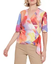 Lyss New York Juno Front Tie Wrap Top