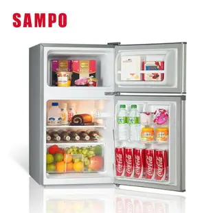 【SAMPO 聲寶】100公升一級能效獨享系列雙門小冰箱(SR-B10G) 【APP下單點數 加倍】