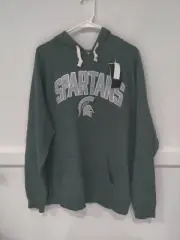 NWT Captivating Mens Michigan State Spartans Hoodie Green Size M $65 CC222