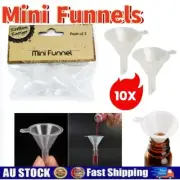 10x Plastic Mini Funnels Small Plastic Perfume Diffuser Bottle Liquid Dropper AU