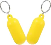 ibasenice 2pcs Floating Keychain for Water Sports Durable Key Float Keyring with Vibrant Color for Boating Fishing Swimming Easy to Store and Carry for Outdoor Activities