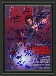 STRANGER THINGS MOVIE PHOTO POSTER SIGNED BY CAST - A4 PHOTO POSTER