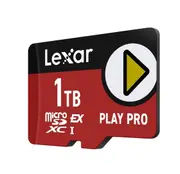 Lexar PLAY PRO microSDXC Express Card 1TB, microSDXC, high performance, microSD Express, up to 900MB/s read and 600MB/s write LMSXPS0001T-BNNNG