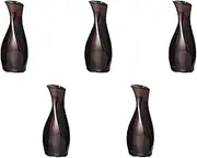 Set of 5 Urushi Brown Olime Tokuri Small [5.9 x 15.2 cm (160cc)] | Tokuri Setomonohonpo