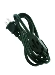 6ft Extension Cord Green 3 Power Outlets Grounded FREE SHIPPING